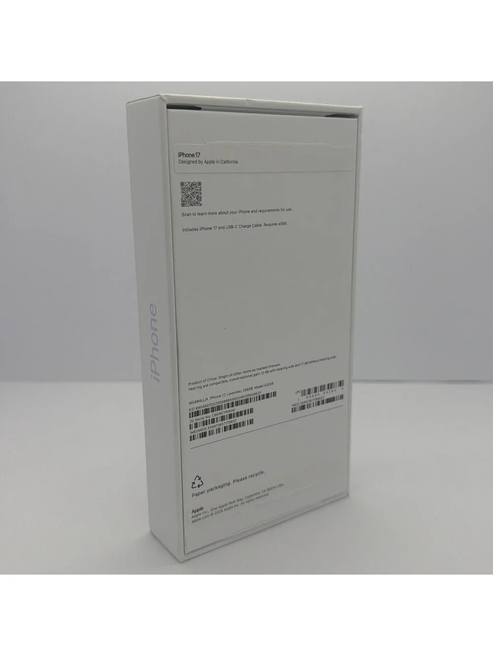 Apple product empty